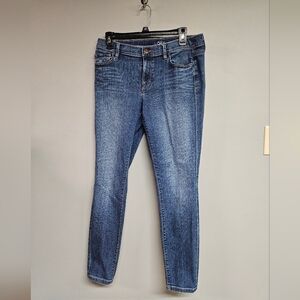 LOFT Women's 8 Dark Blue Super Skinny Jeans 29/8